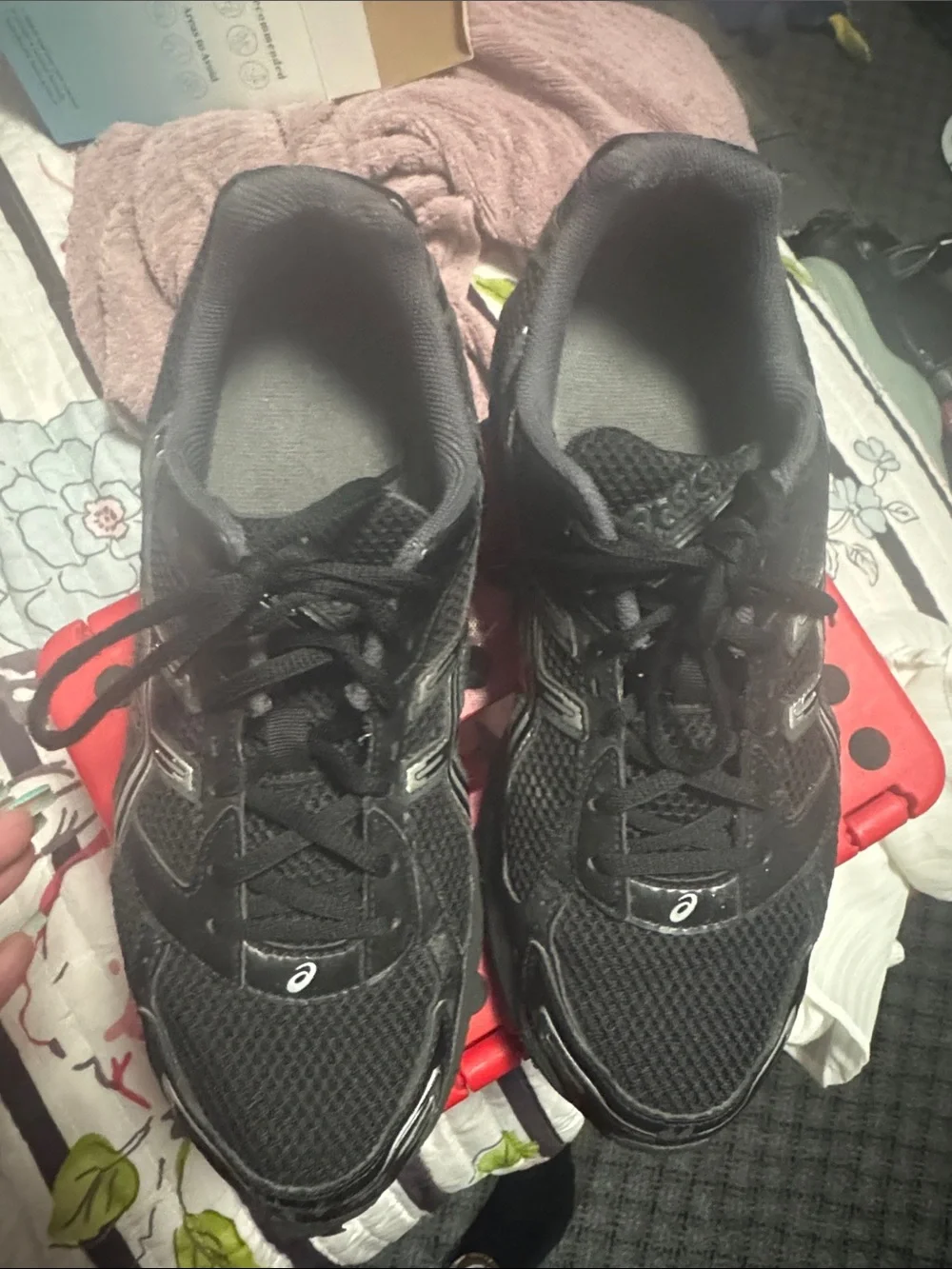 Asics 1130 Men's Black Mesh Athletic Running Shoes sz 11.5